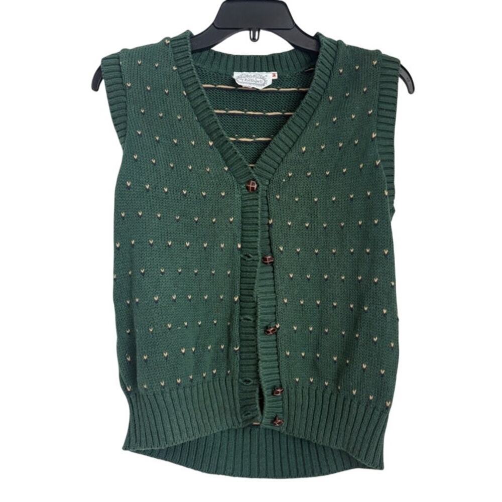 Vintage Womens The Villager Button Vest Size Medium